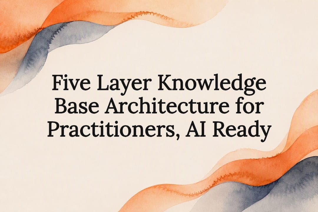 Five Layer Knowledge Base Architecture for Practitioners, AI Ready